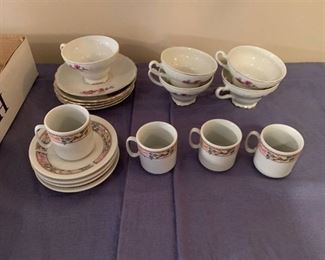 Two sets and tea sets one from China and one from Japan