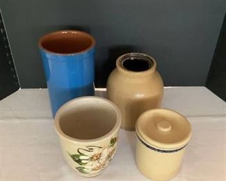 Assorted crocks and vases