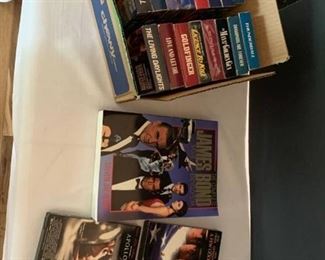 James Bond movies, the complete Bond encyclopedia and other VHS tapes tapes