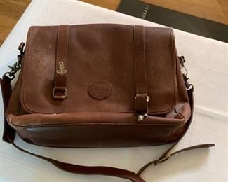 Eddie Bauer leather briefcase with strap