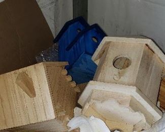 Unfinished bird houses
