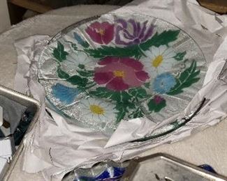 Hand painted plates