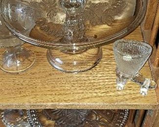 Candy containers and cake plate