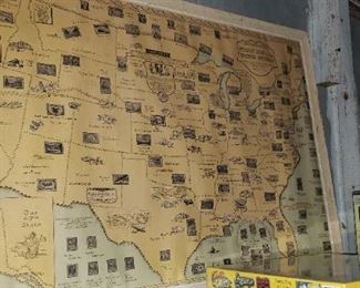 US stamp map