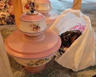 2 Vintage swag lamps $125 for both.  Comes with chain and plug.