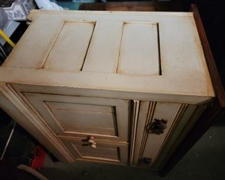 Cabinet with drawer cream color