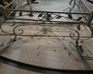 2 metal tables with glass top. 1 coffee table ($85) and 1 end table($55).