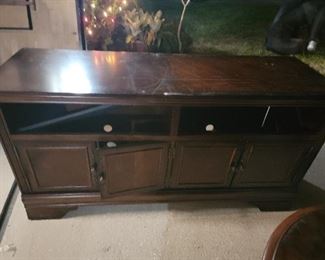 Front of entertainment cabinet 
58in X 20in