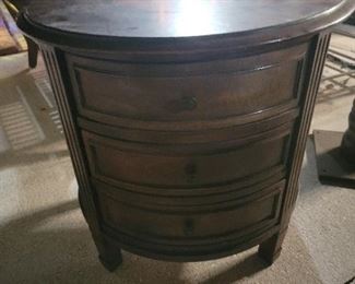 1 entry/end table with 3 drawers