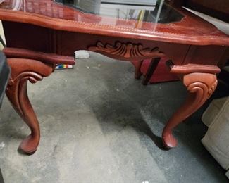 Side view of end table