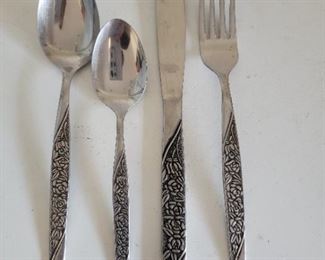 Japan National Stainless cutlery set of 24 (7 forks, 5 knives, 8 spoons, 4 soup spoons) $18