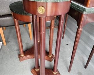 2 round end tables Small round 32in tall 11in wide.  $40
LG round 25in tall 18in wide
$40 