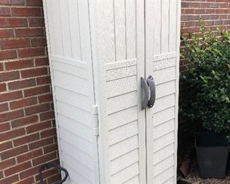 Plastic storage closet