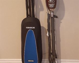 Oreck and Shark vacuums 