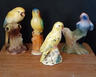 Vintage Czech bird figurines