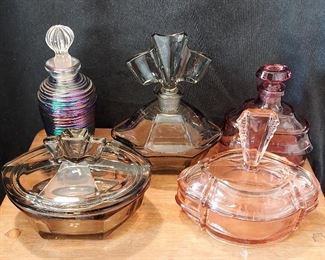 Antique perfume bottles