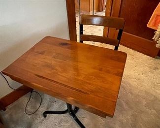 Antique School Desk