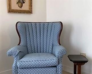 1 of 2 Matching Wingback Chairs