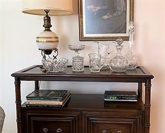 Vintage server on casters