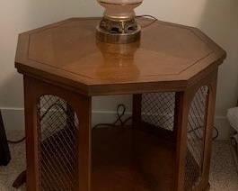 Octagonal end table