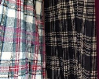 Vintage plaid skirts