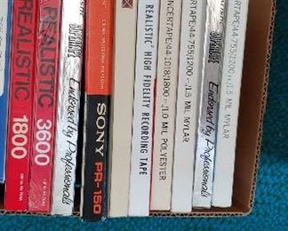 Reel to reel tapes