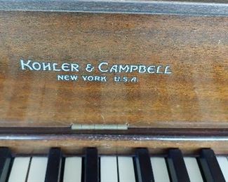Kohler and Campbell Upright Piano