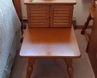 (2) Antique side tables