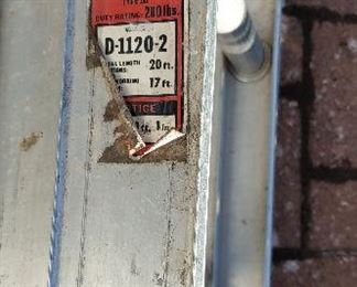 Warner 20 foot ladder