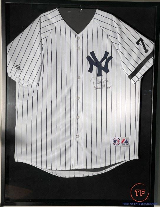 DEREK JETER Signed Yankees Jersey with "Yankees 1st Year" Inscription