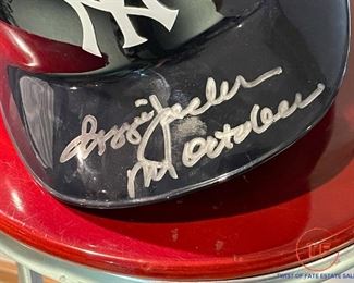 REGGIE JACKSON Signed Batting Helmet with "MR. OCTOBER" Inscription