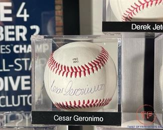 CESAR GERONIMO Signed Baseball
