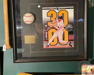WADE BOGGS 3000 Hits Signed Baseball in Commemorative Shadow Box