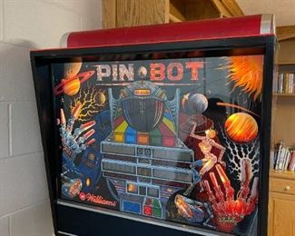 Vintage 1980's PIN BOT Pinball Machine by Williams