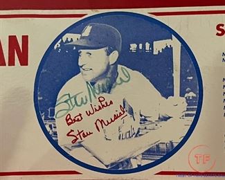1964 "STAN THE MAN" Wooden Rack-Um-Up Signed by STAN MUSIAL