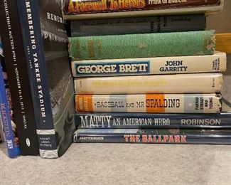Large Collection of Baseball Books - Many First Editions