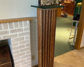LARGE Architectural Salvage Carved Victorian Era Wood Fluted Ionic Column - (PAIR)