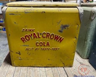 Vintage Royal Crown Metal Cooler
