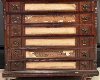 Antique Retail Thread Cabinet