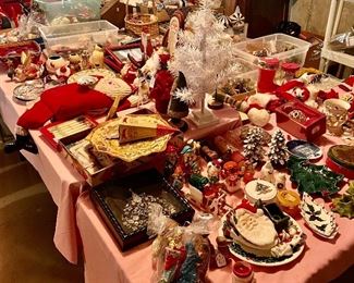 Loads of vintage & antique Christmas and other holiday items.