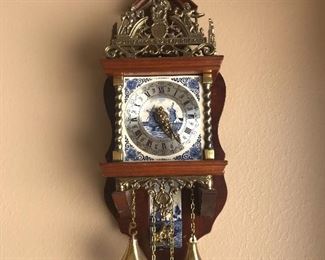 Antique German wall clock