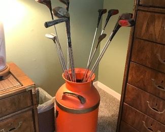 Vintage golf clubs