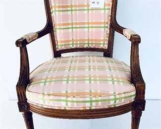SCHOONBECK CO. ARM CHAIR. 
34”t. 24”w. 17” seat height.    $165