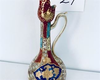 Oriental Moriage pitcher.  9”t. $45