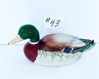 Ceramic duck. 12”L. $40