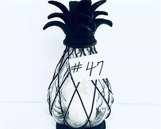 Pineapple candleholder. 13”t. $22