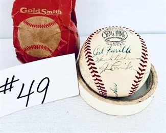 Team ball.  Signatures including Leo Durocher. New York Giants. $200
Not authenticated. 