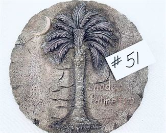 Palmetto plaque. 11”w. $24