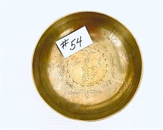 Oriental Brass bowl. 10”w $25