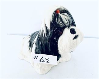 Ceramic dog. 18”L 11”t.  $32 